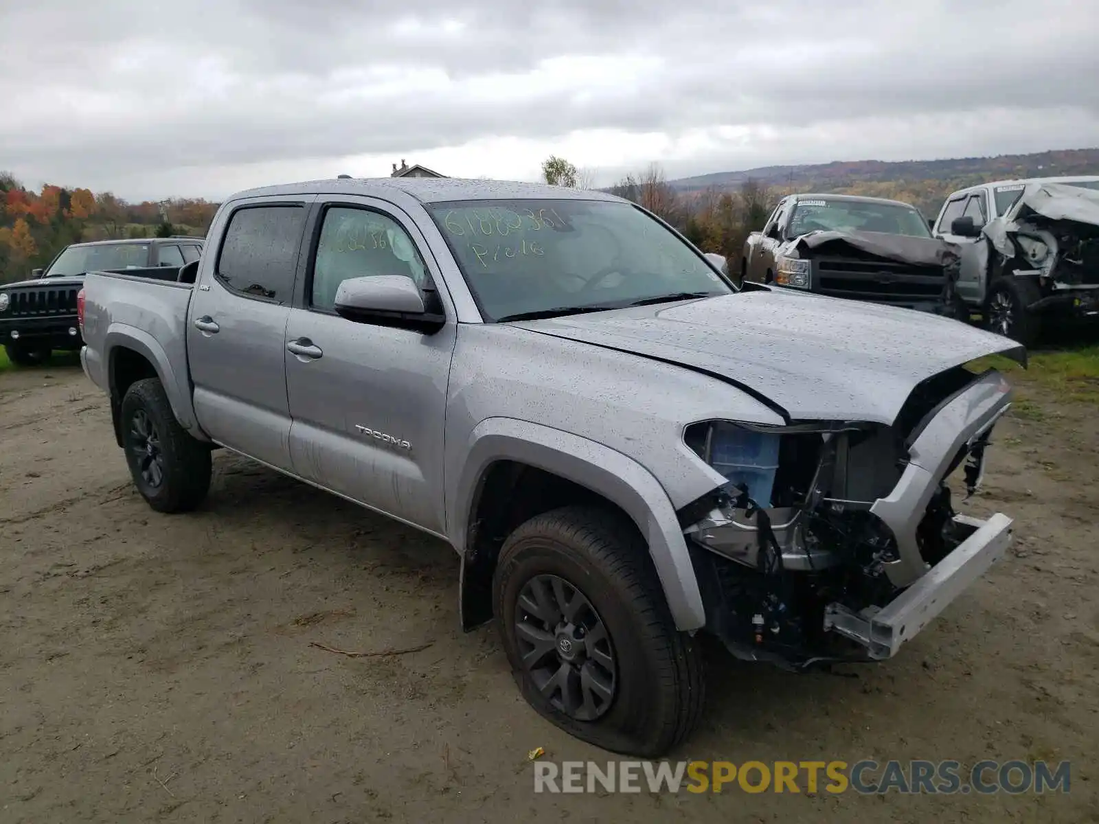 1 Photograph of a damaged car 5TFCZ5AN5MX281347 TOYOTA TACOMA 2021