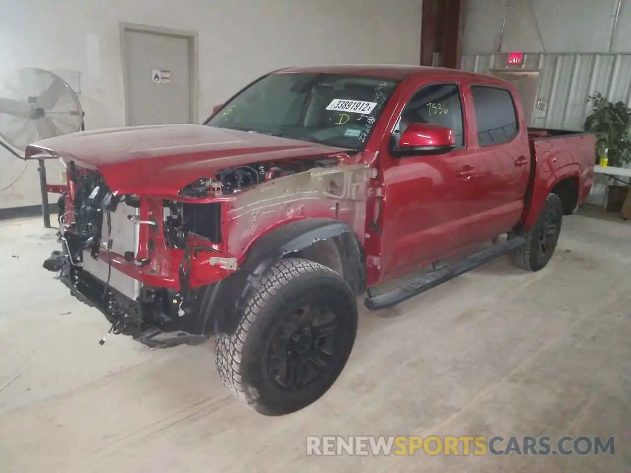 2 Photograph of a damaged car 5TFCZ5AN5MX282479 TOYOTA TACOMA 2021