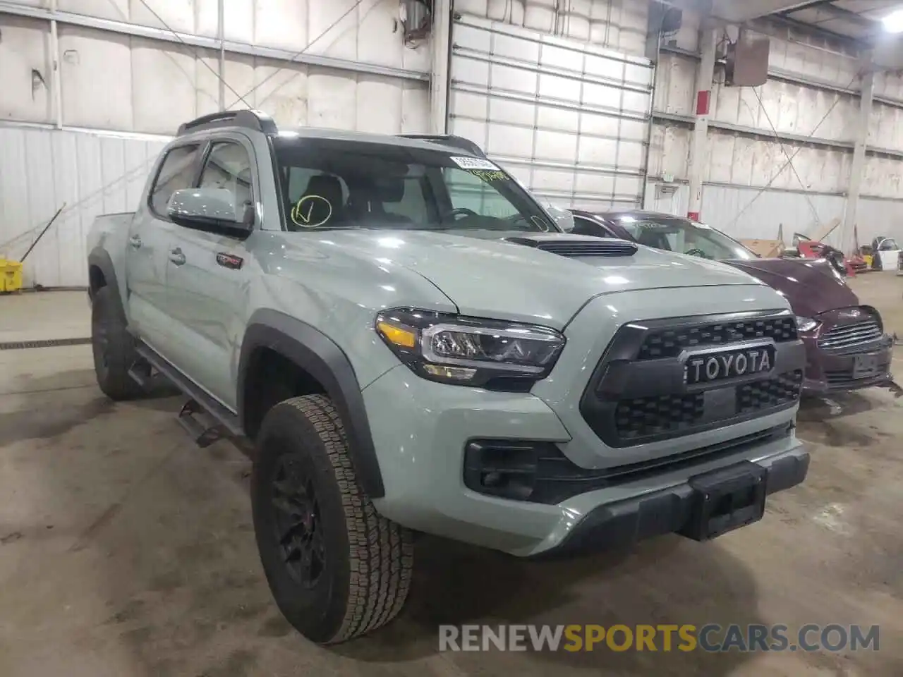 1 Photograph of a damaged car 5TFCZ5AN6MX245179 TOYOTA TACOMA 2021