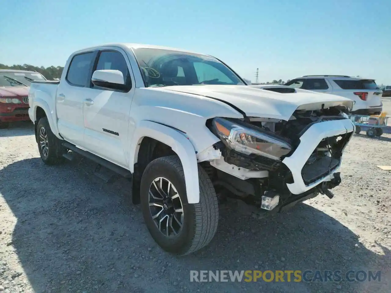 1 Photograph of a damaged car 5TFCZ5AN6MX248017 TOYOTA TACOMA 2021