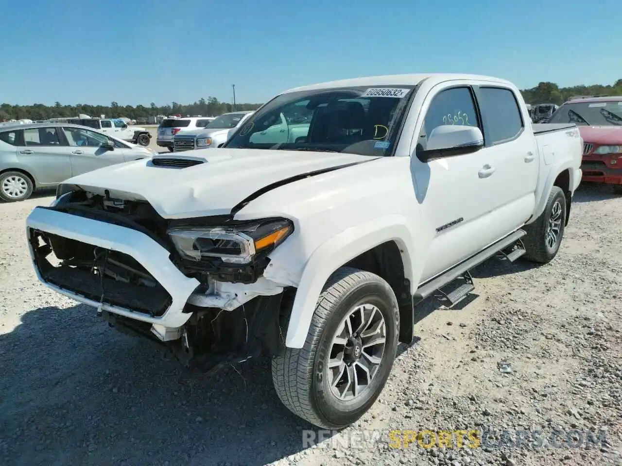 2 Photograph of a damaged car 5TFCZ5AN6MX248017 TOYOTA TACOMA 2021