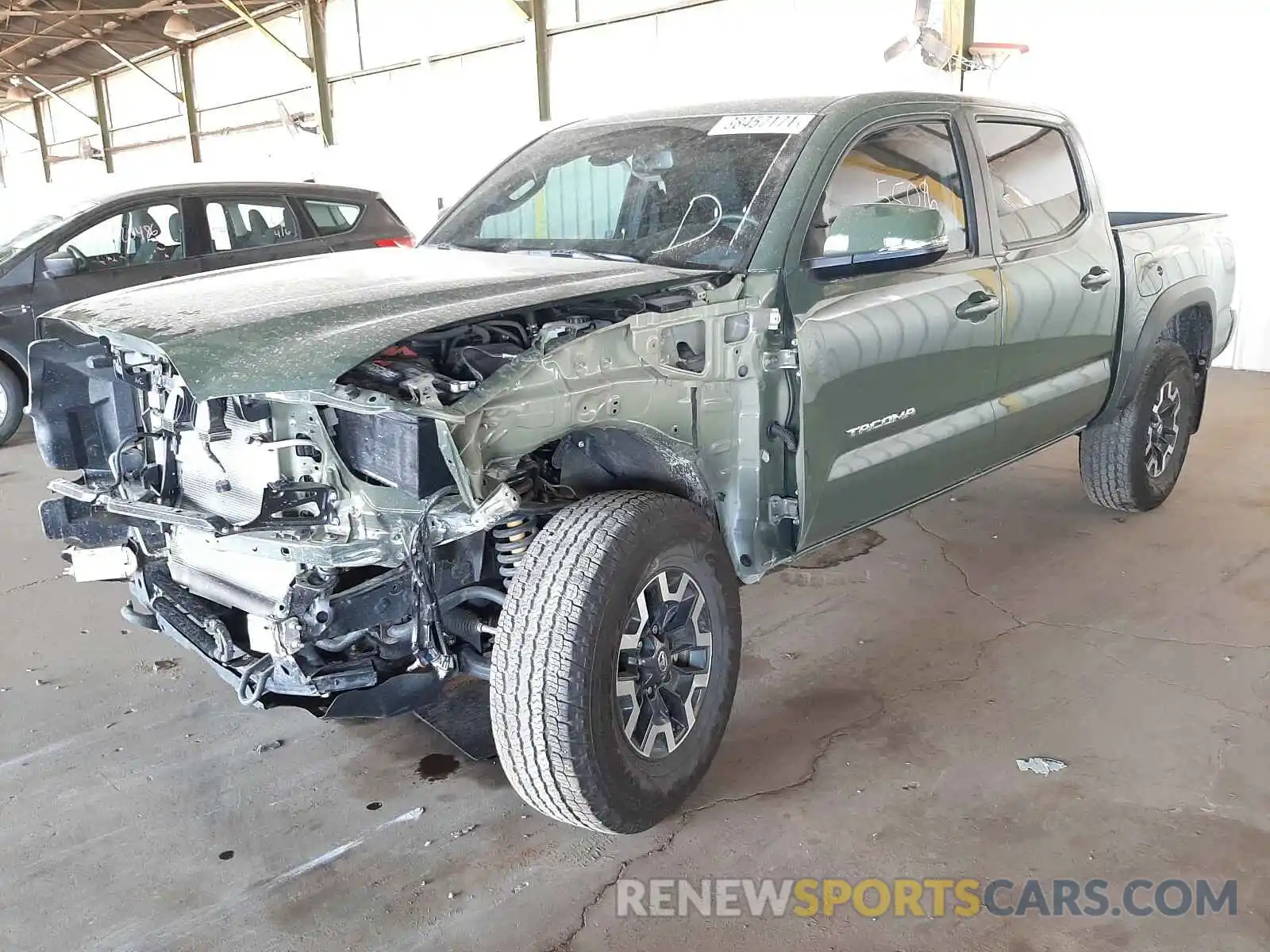 2 Photograph of a damaged car 5TFCZ5AN6MX250527 TOYOTA TACOMA 2021