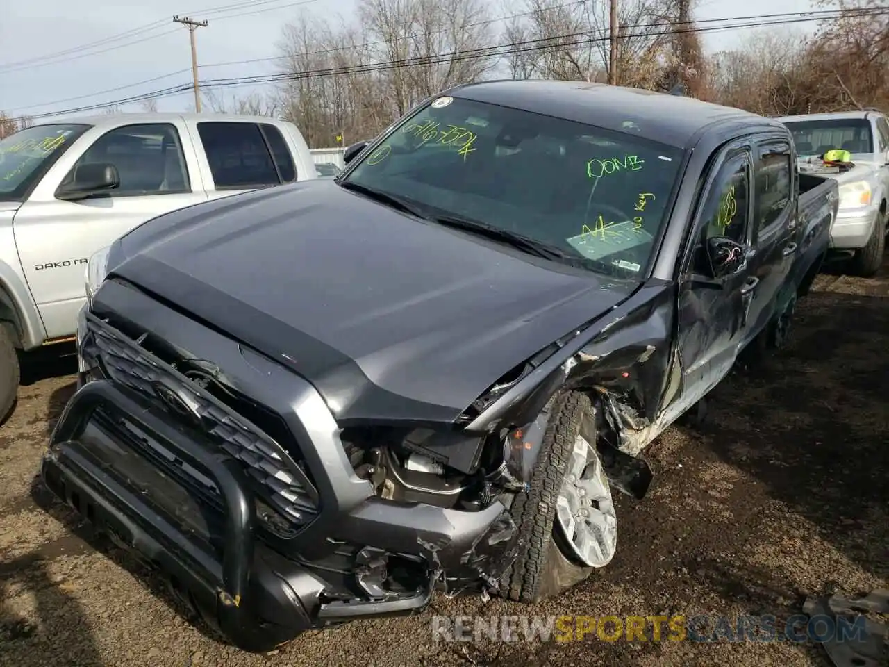 2 Photograph of a damaged car 5TFCZ5AN6MX256991 TOYOTA TACOMA 2021