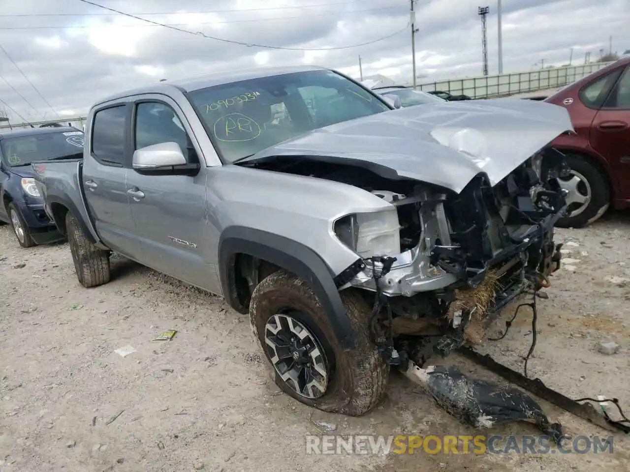 1 Photograph of a damaged car 5TFCZ5AN6MX258935 TOYOTA TACOMA 2021