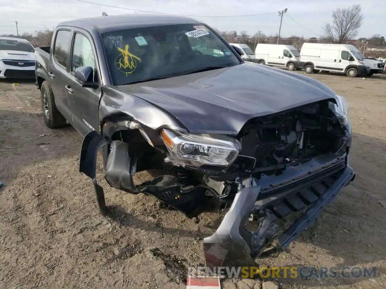 1 Photograph of a damaged car 5TFCZ5AN6MX258966 TOYOTA TACOMA 2021