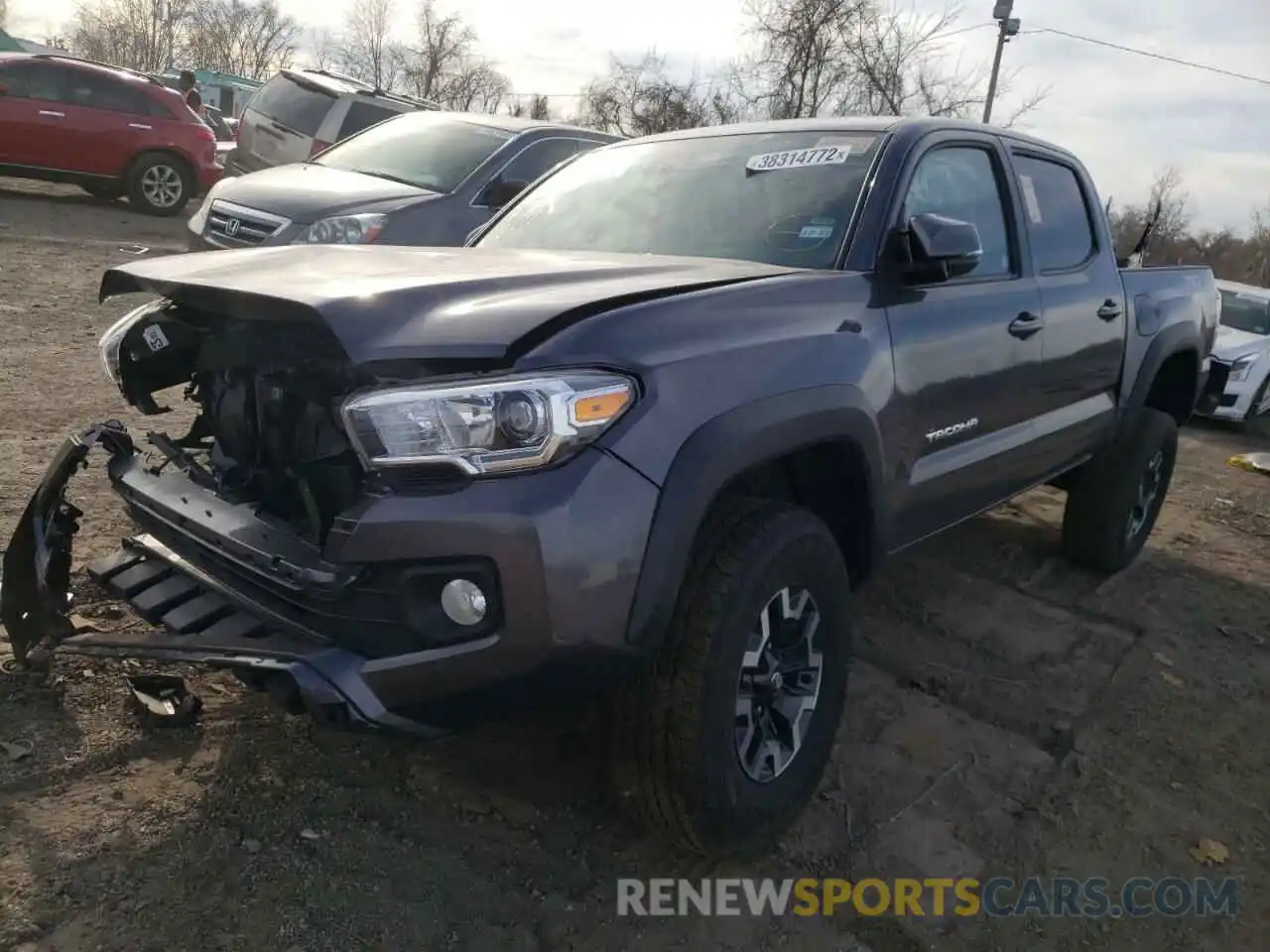 2 Photograph of a damaged car 5TFCZ5AN6MX258966 TOYOTA TACOMA 2021