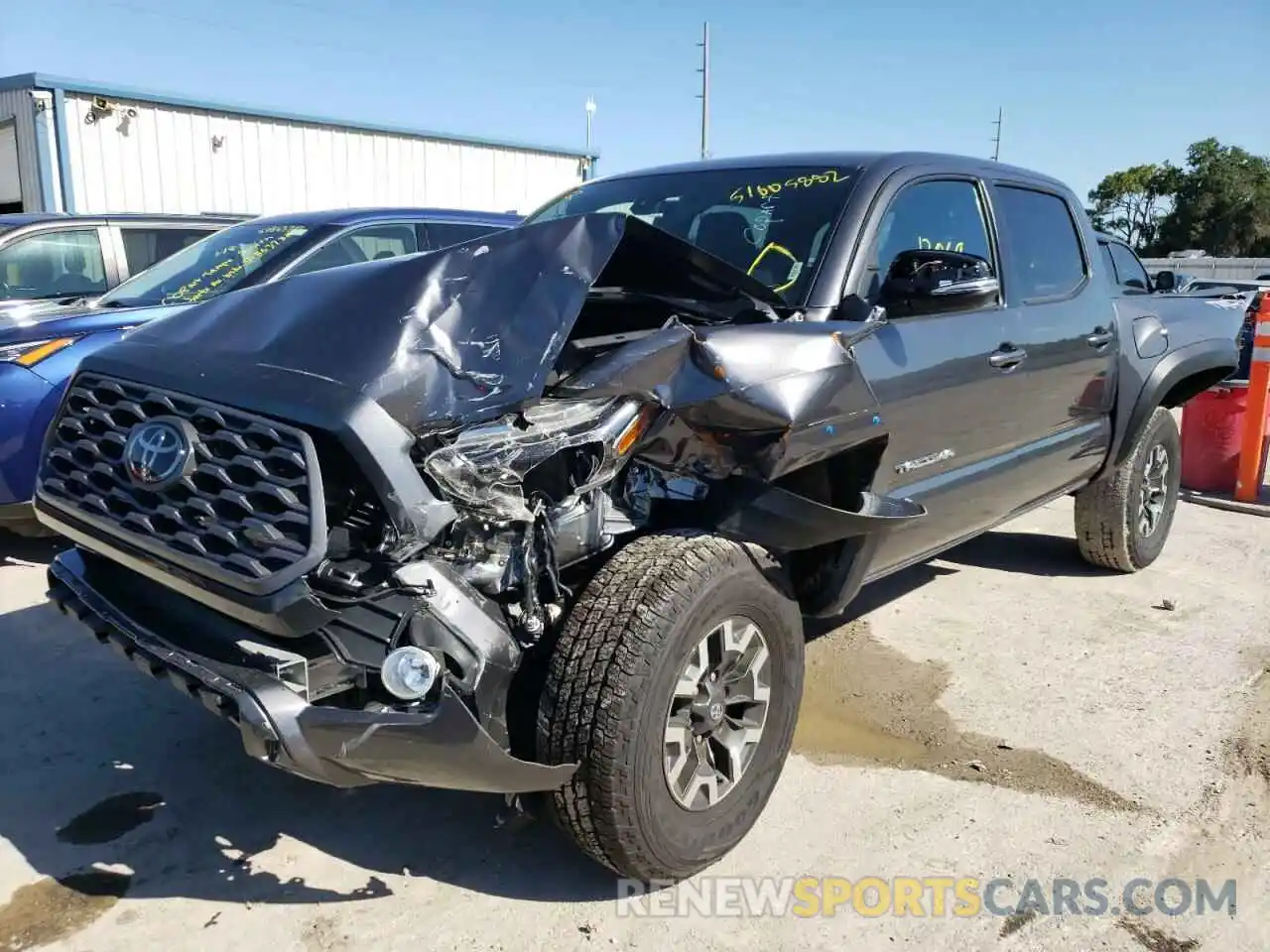 2 Photograph of a damaged car 5TFCZ5AN6MX263522 TOYOTA TACOMA 2021