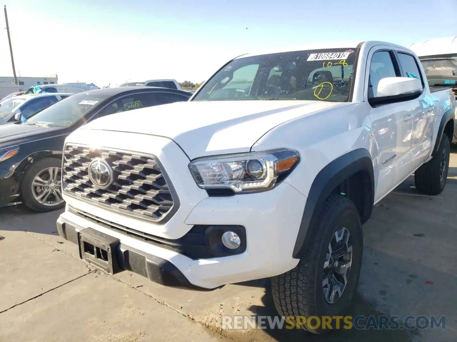 2 Photograph of a damaged car 5TFCZ5AN6MX264816 TOYOTA TACOMA 2021