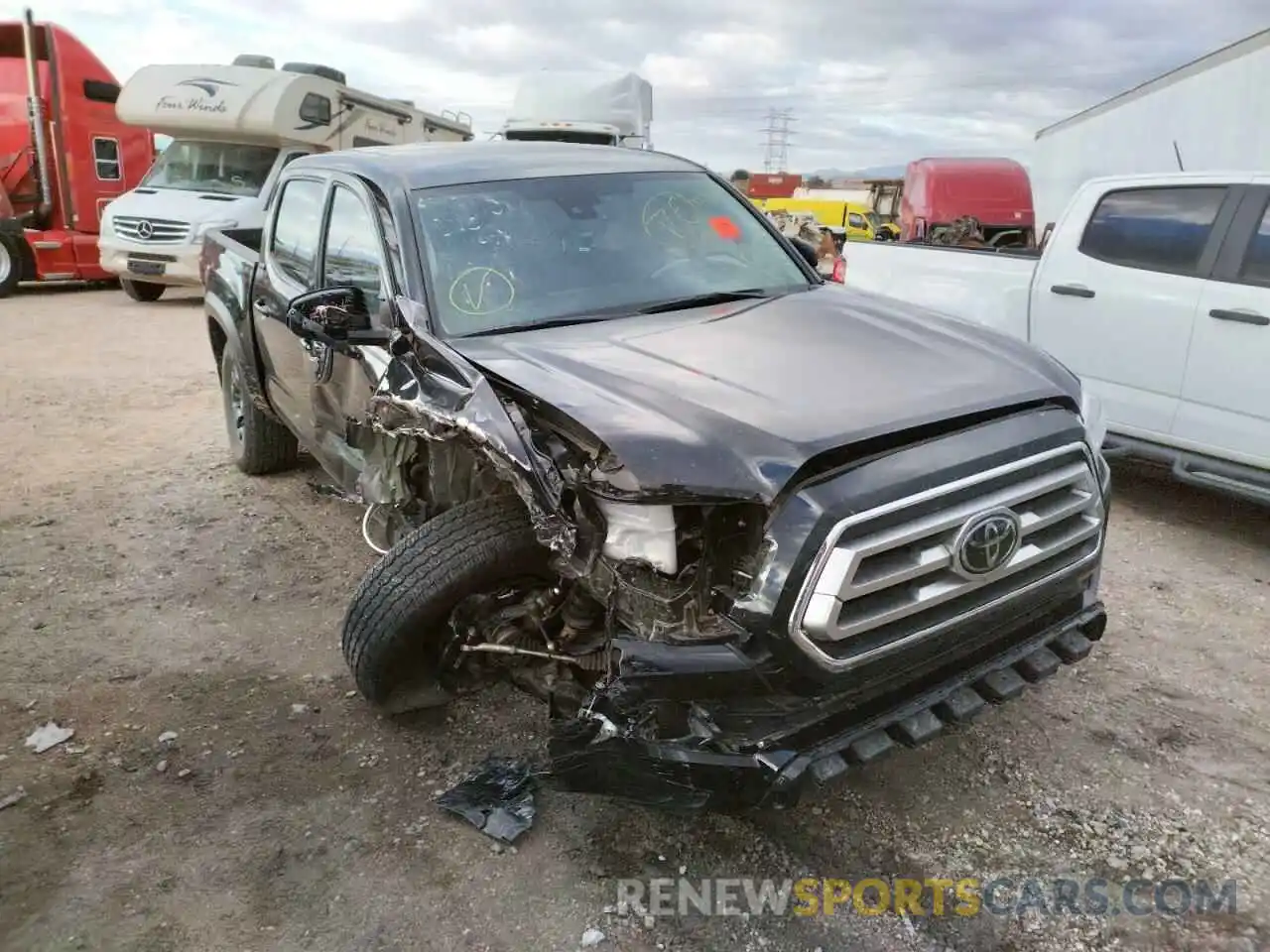 1 Photograph of a damaged car 5TFCZ5AN6MX271538 TOYOTA TACOMA 2021