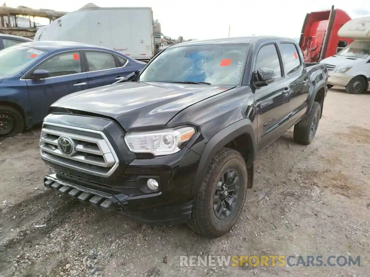 2 Photograph of a damaged car 5TFCZ5AN6MX271538 TOYOTA TACOMA 2021