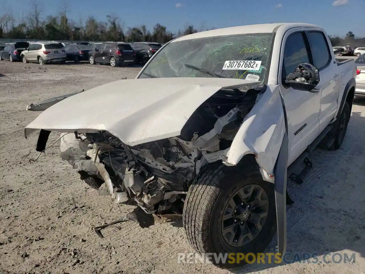 2 Photograph of a damaged car 5TFCZ5AN6MX272270 TOYOTA TACOMA 2021