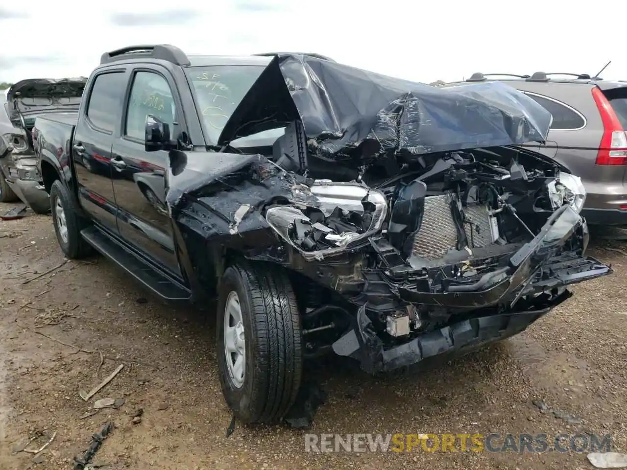 1 Photograph of a damaged car 5TFCZ5AN6MX277968 TOYOTA TACOMA 2021