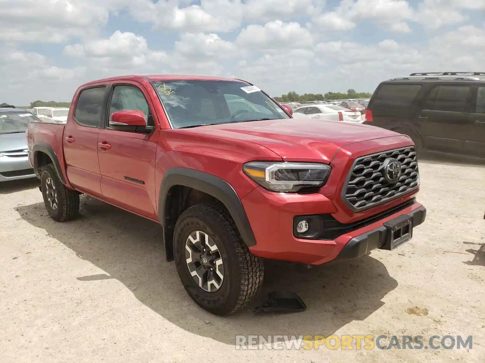 1 Photograph of a damaged car 5TFCZ5AN7MX246423 TOYOTA TACOMA 2021