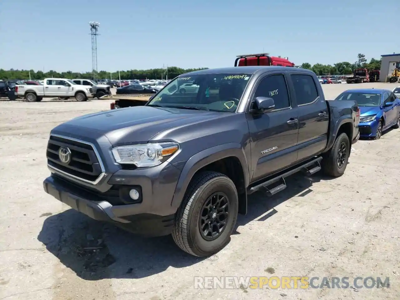 2 Photograph of a damaged car 5TFCZ5AN7MX247748 TOYOTA TACOMA 2021