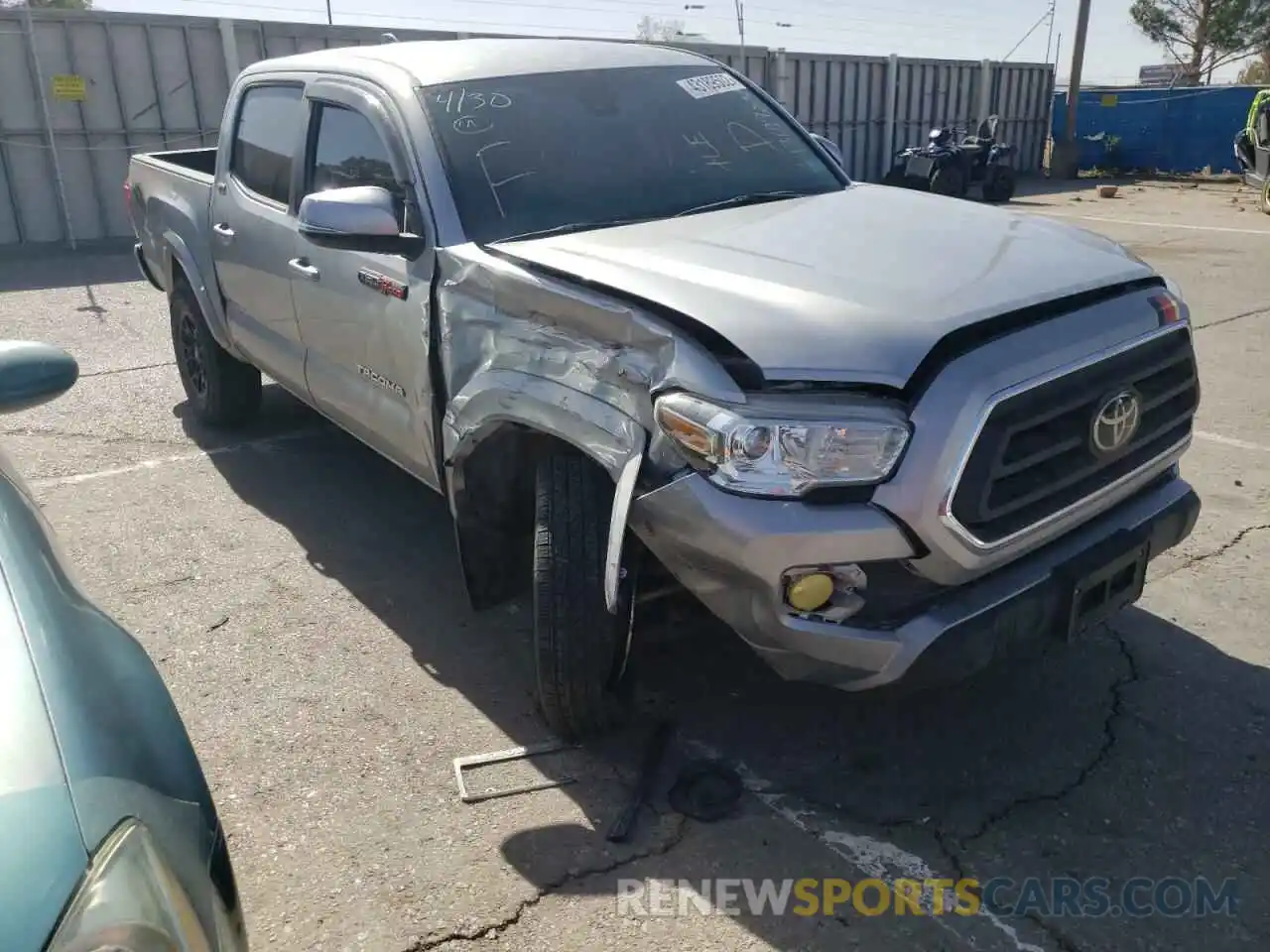 1 Photograph of a damaged car 5TFCZ5AN7MX255669 TOYOTA TACOMA 2021