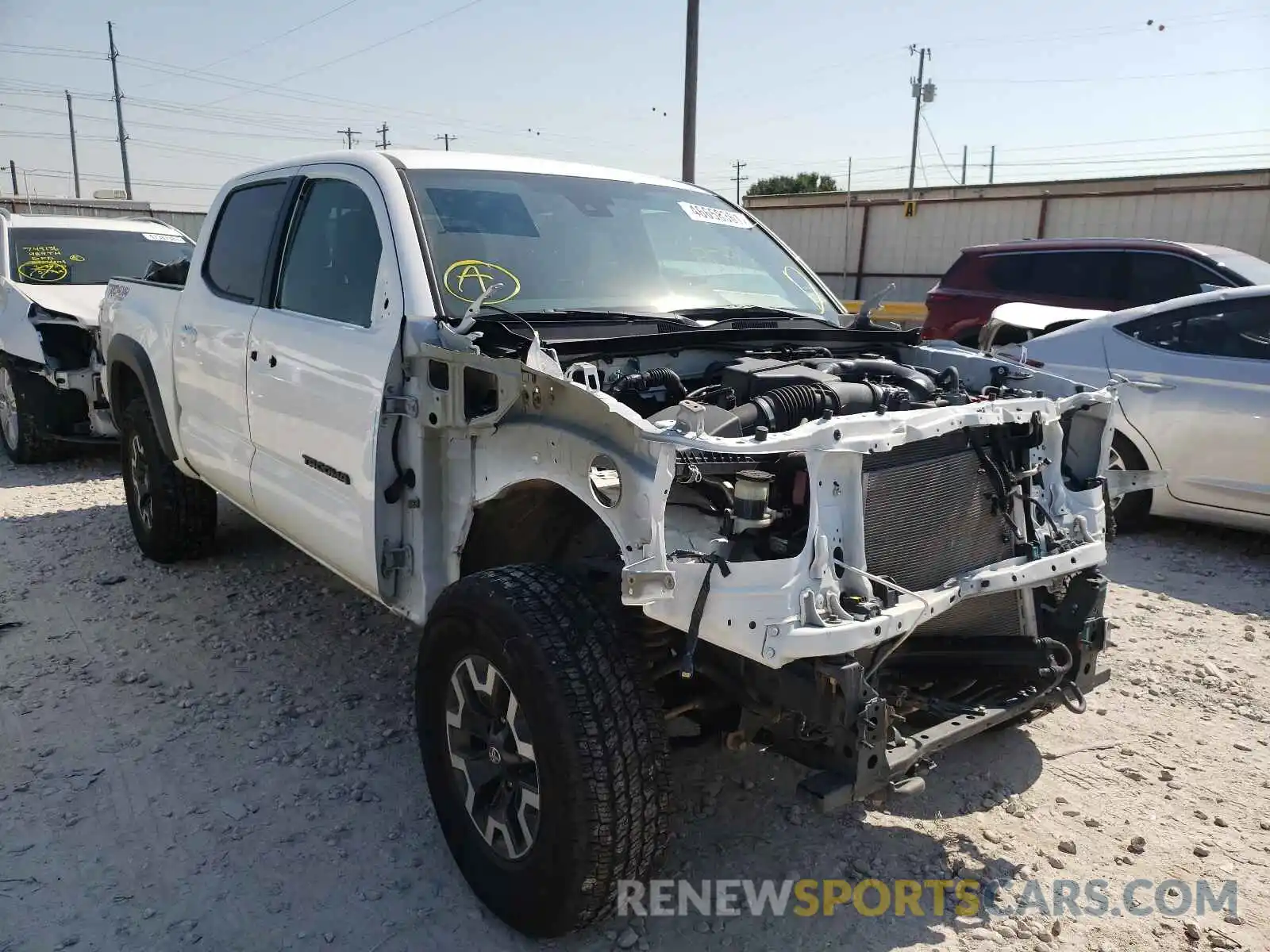 1 Photograph of a damaged car 5TFCZ5AN7MX256448 TOYOTA TACOMA 2021