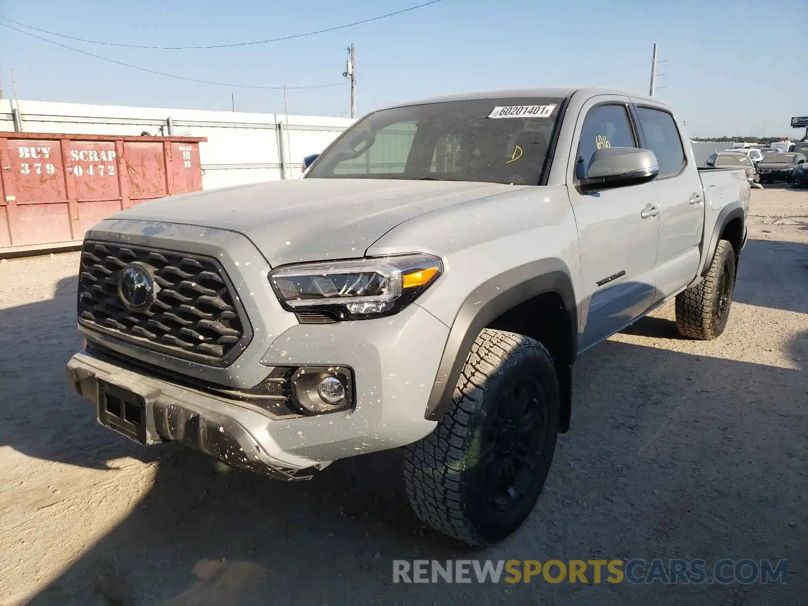 2 Photograph of a damaged car 5TFCZ5AN7MX258443 TOYOTA TACOMA 2021