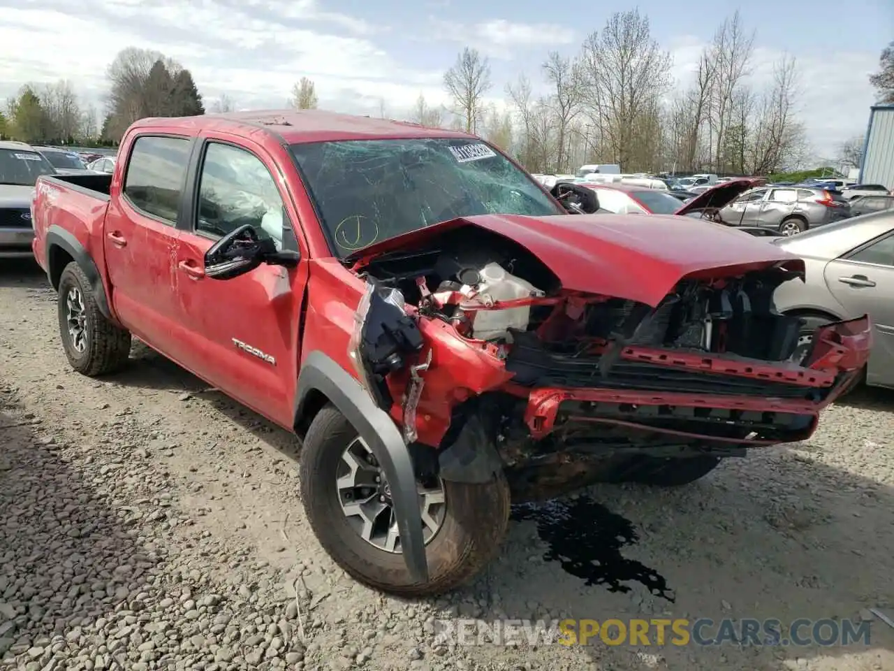 1 Photograph of a damaged car 5TFCZ5AN7MX259866 TOYOTA TACOMA 2021