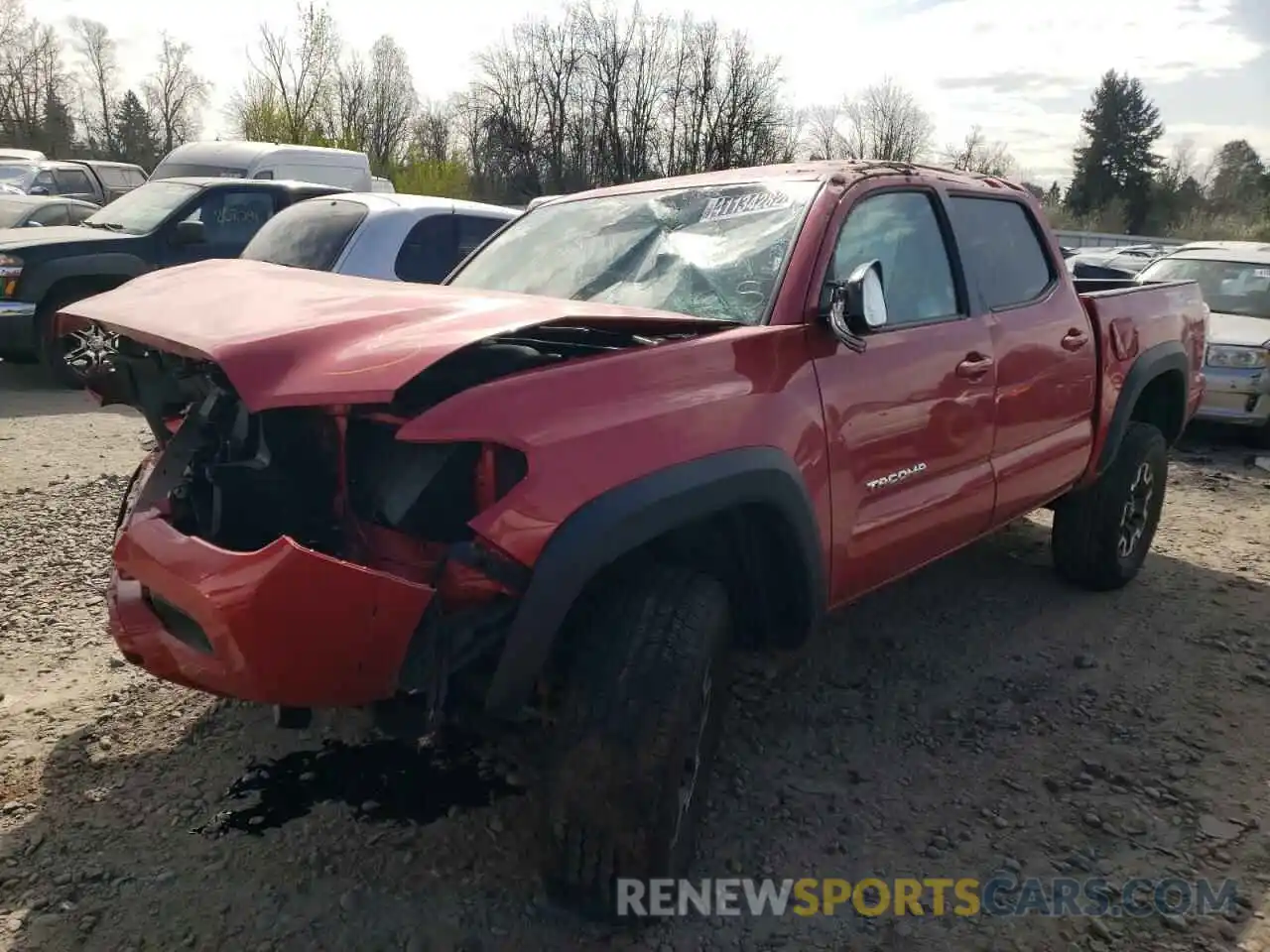 2 Photograph of a damaged car 5TFCZ5AN7MX259866 TOYOTA TACOMA 2021