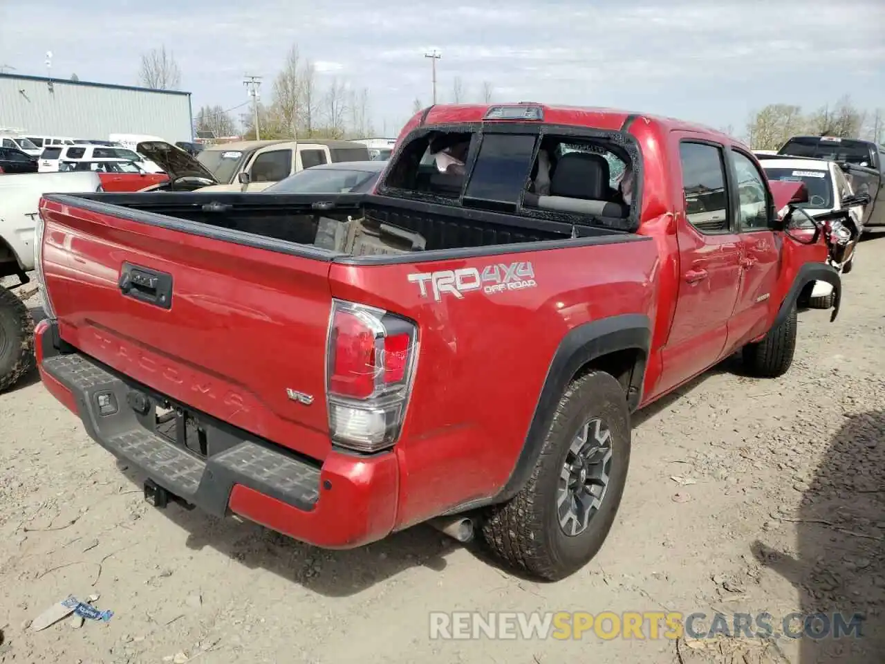 4 Фотография поврежденного автомобиля 5TFCZ5AN7MX259866 TOYOTA TACOMA 2021