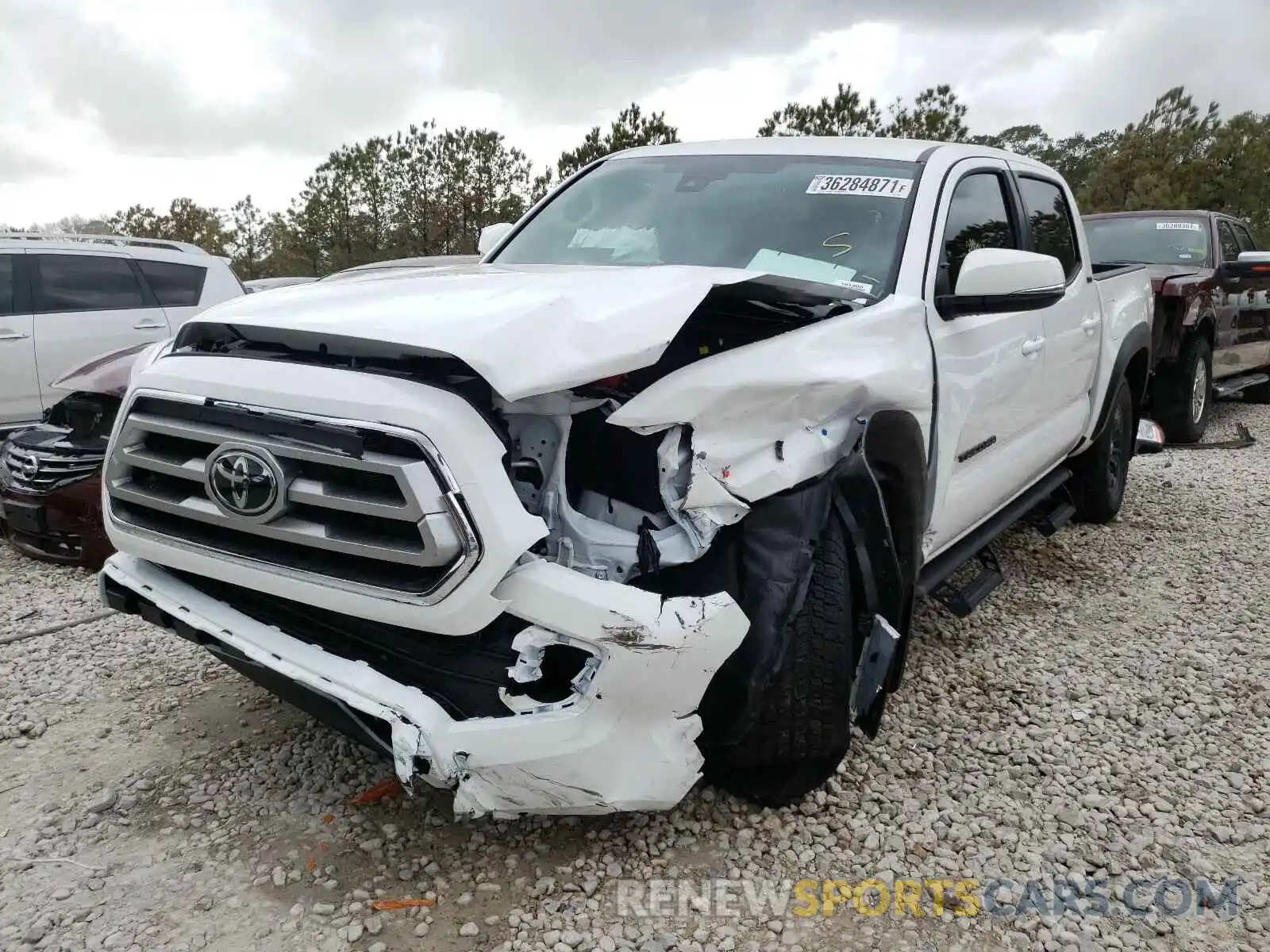 2 Photograph of a damaged car 5TFCZ5AN7MX261097 TOYOTA TACOMA 2021