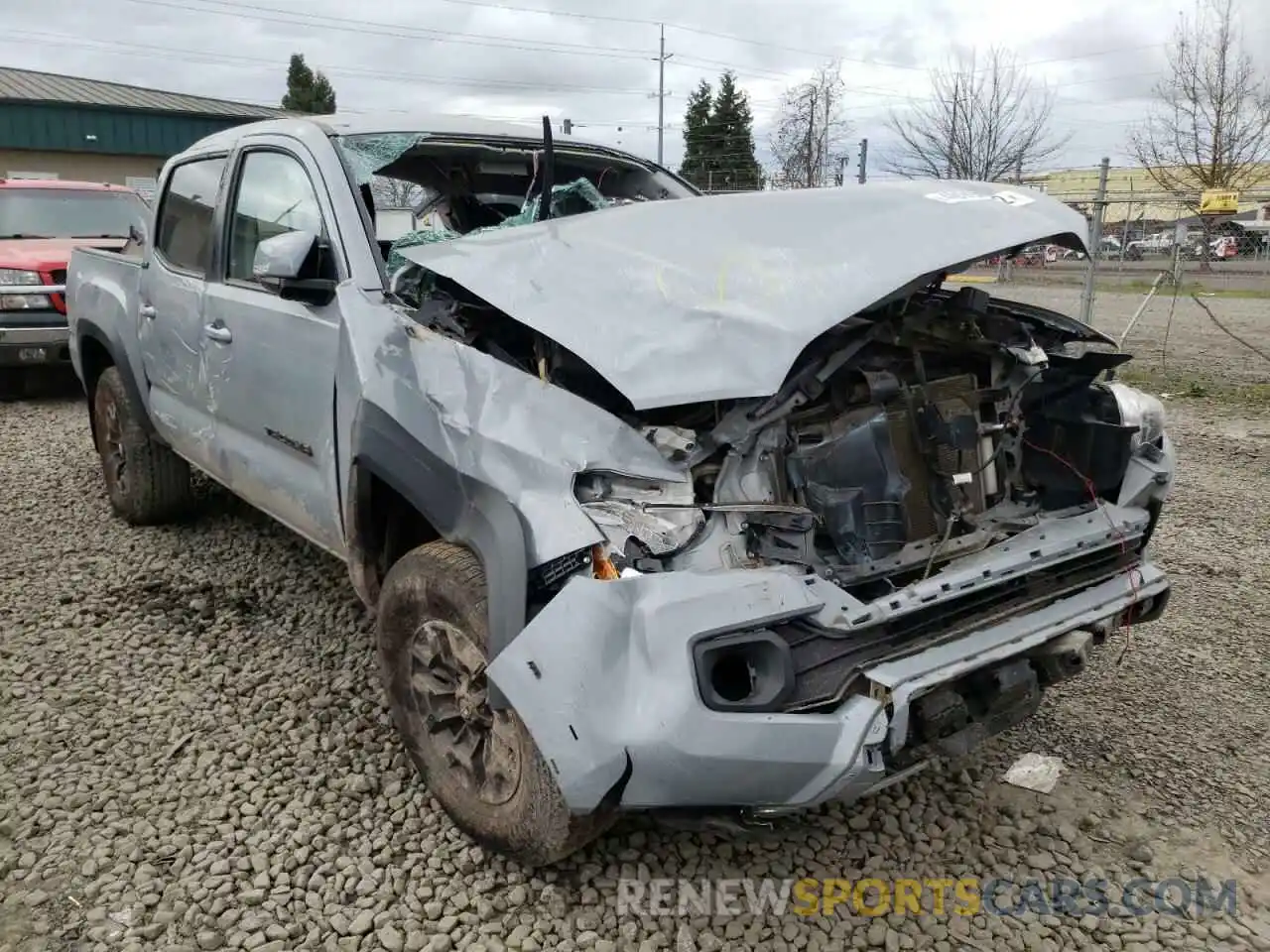 1 Photograph of a damaged car 5TFCZ5AN7MX262959 TOYOTA TACOMA 2021