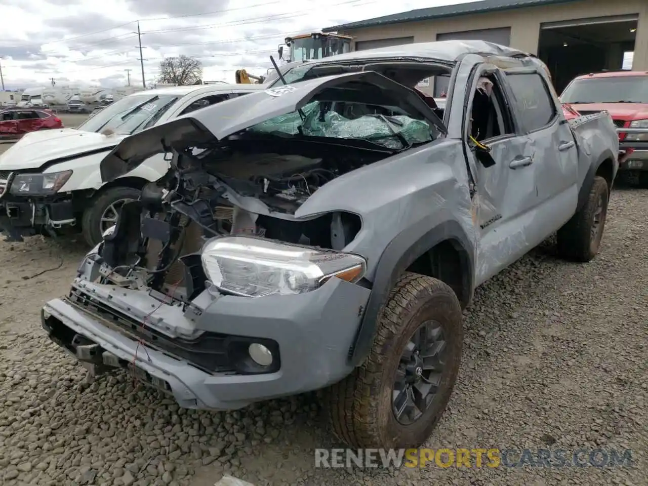 2 Photograph of a damaged car 5TFCZ5AN7MX262959 TOYOTA TACOMA 2021