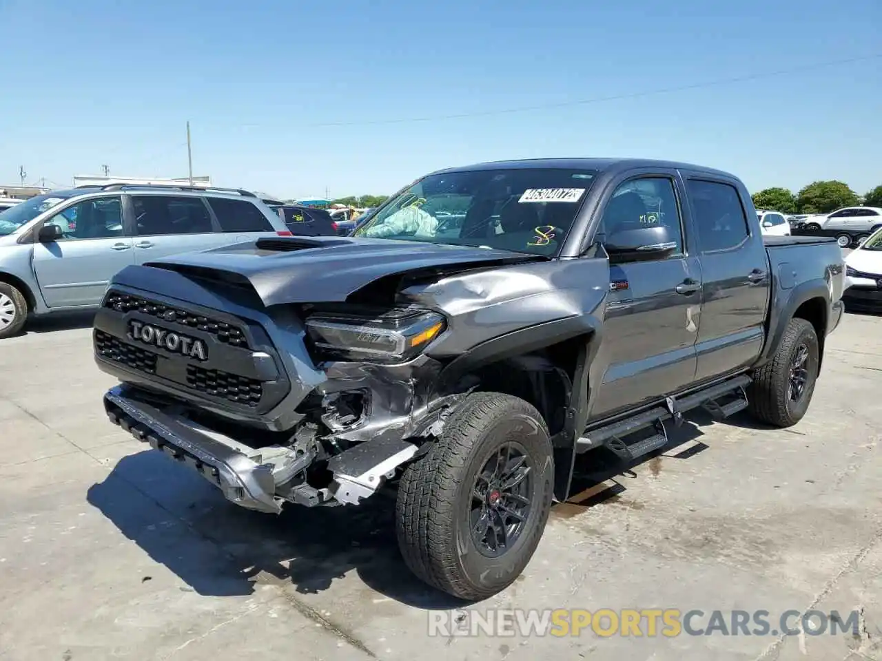 2 Photograph of a damaged car 5TFCZ5AN7MX270012 TOYOTA TACOMA 2021