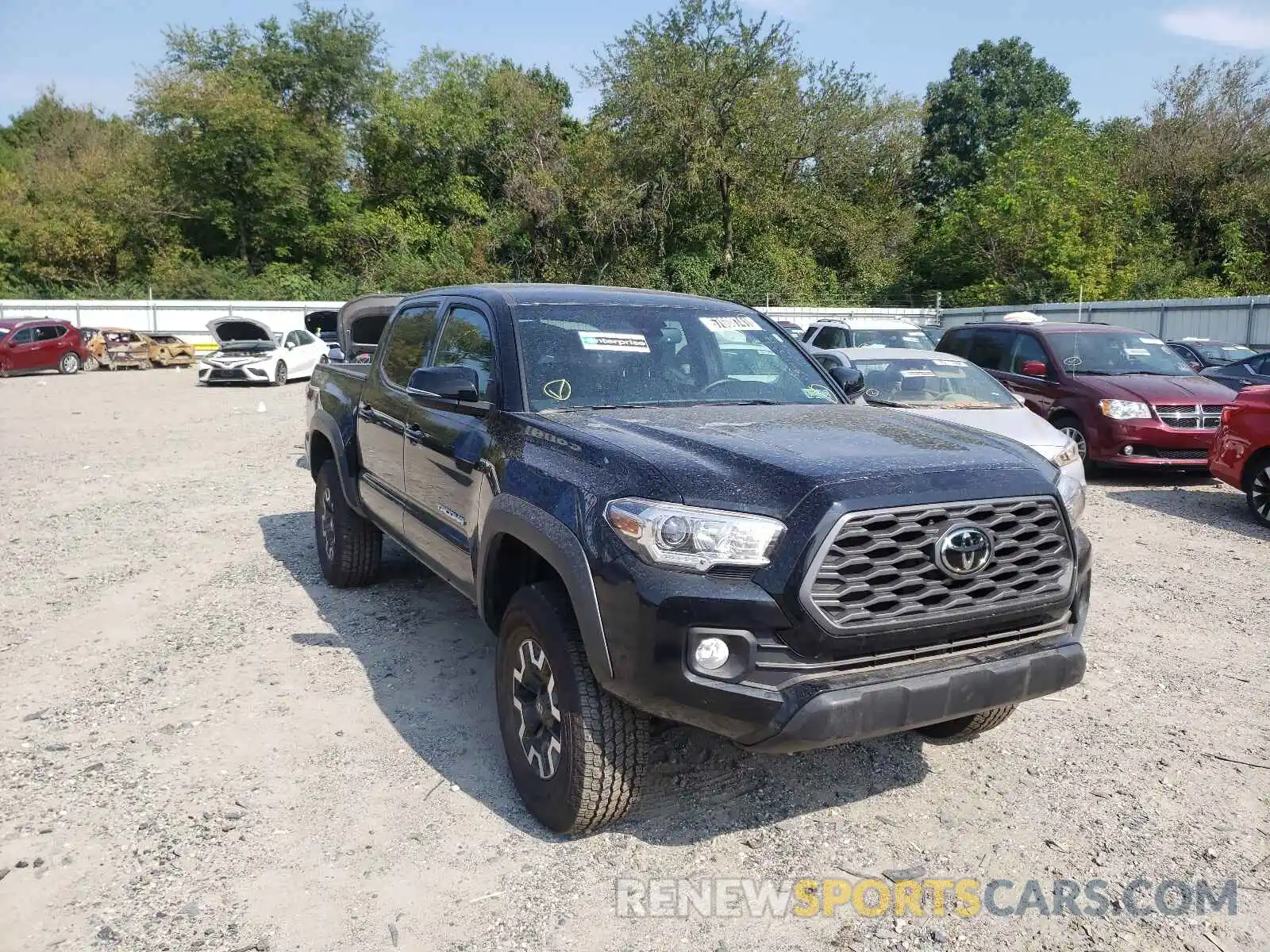 1 Photograph of a damaged car 5TFCZ5AN7MX273184 TOYOTA TACOMA 2021