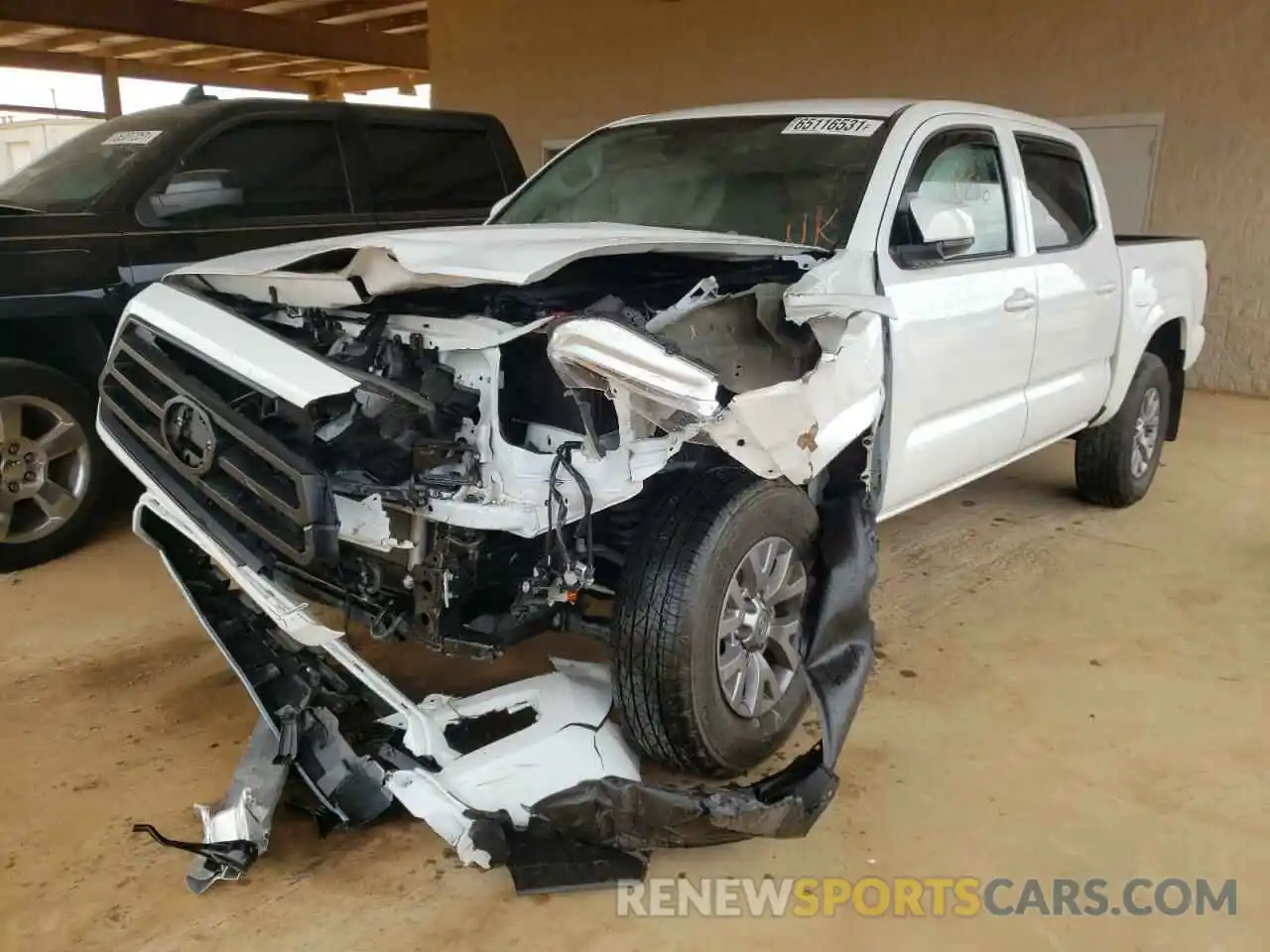 2 Photograph of a damaged car 5TFCZ5AN7MX273993 TOYOTA TACOMA 2021