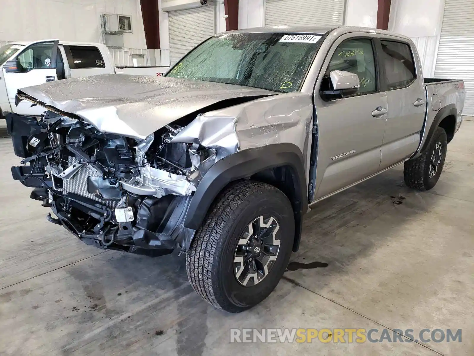 2 Photograph of a damaged car 5TFCZ5AN8MX244387 TOYOTA TACOMA 2021