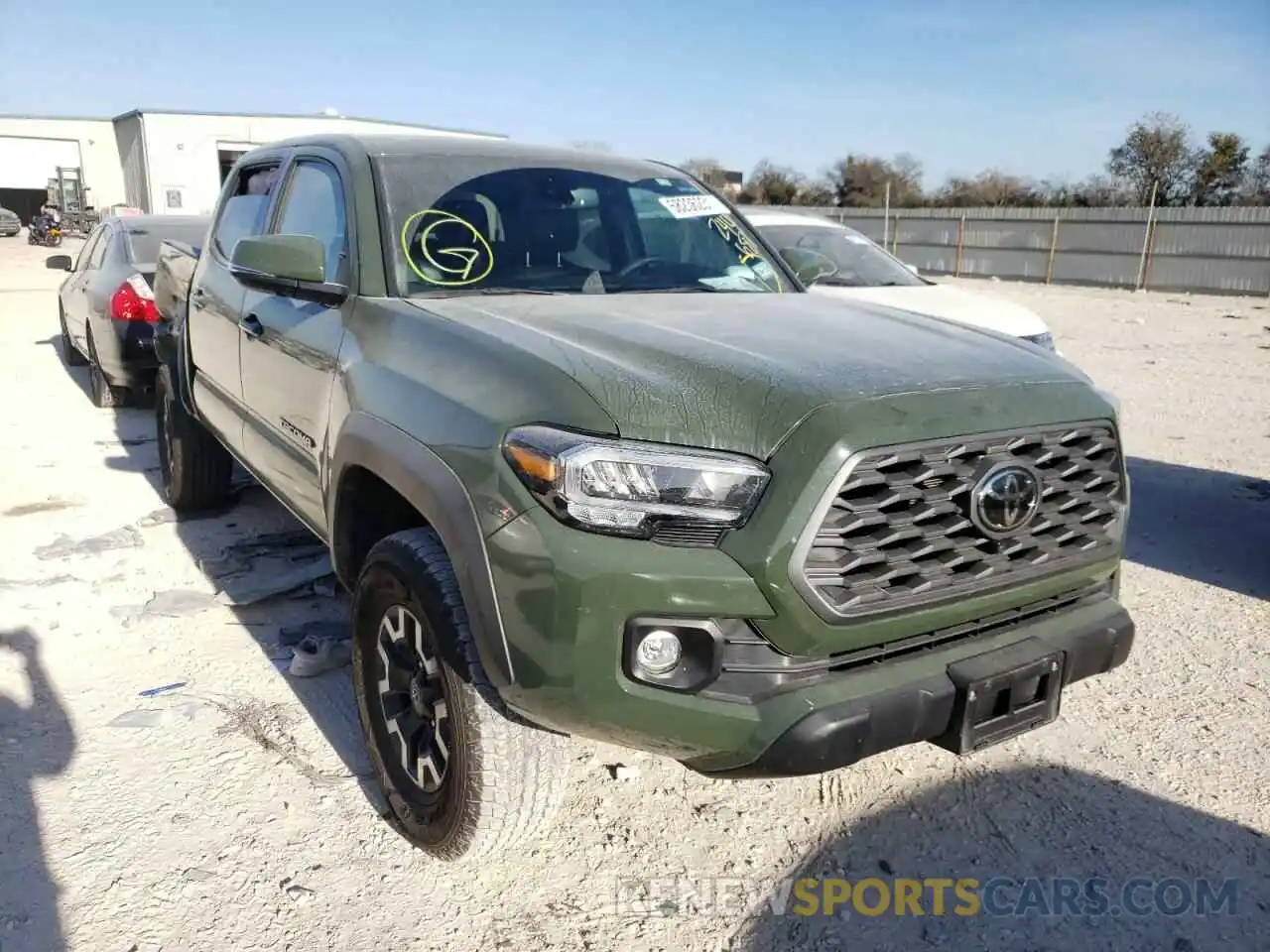 1 Photograph of a damaged car 5TFCZ5AN8MX244681 TOYOTA TACOMA 2021