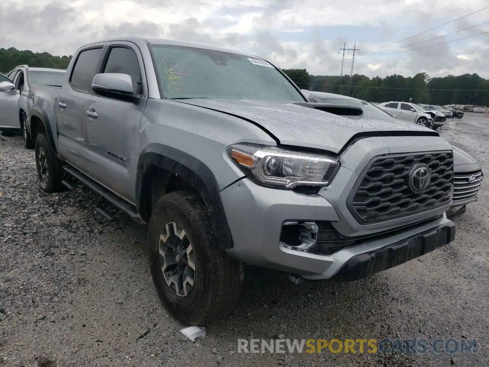 1 Photograph of a damaged car 5TFCZ5AN8MX245863 TOYOTA TACOMA 2021