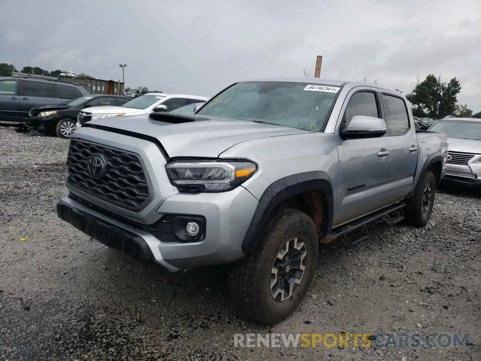 2 Photograph of a damaged car 5TFCZ5AN8MX245863 TOYOTA TACOMA 2021