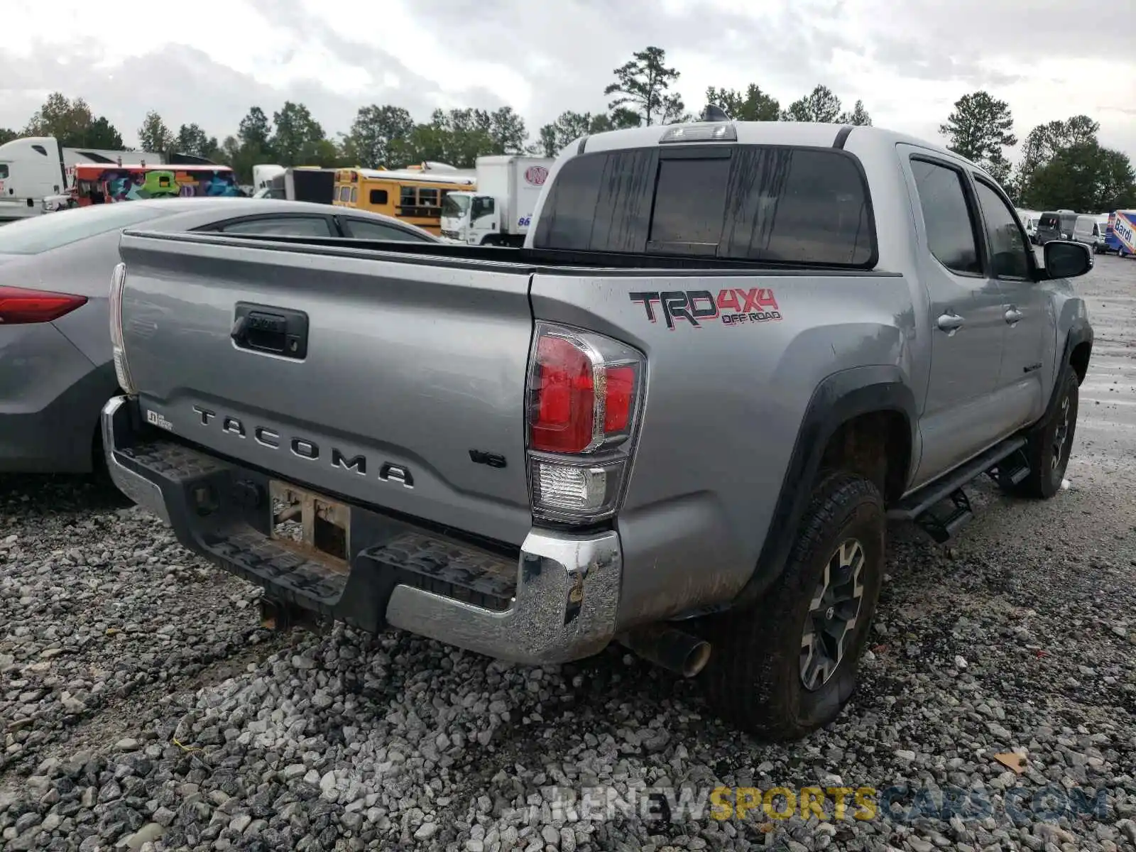 4 Фотография поврежденного автомобиля 5TFCZ5AN8MX245863 TOYOTA TACOMA 2021