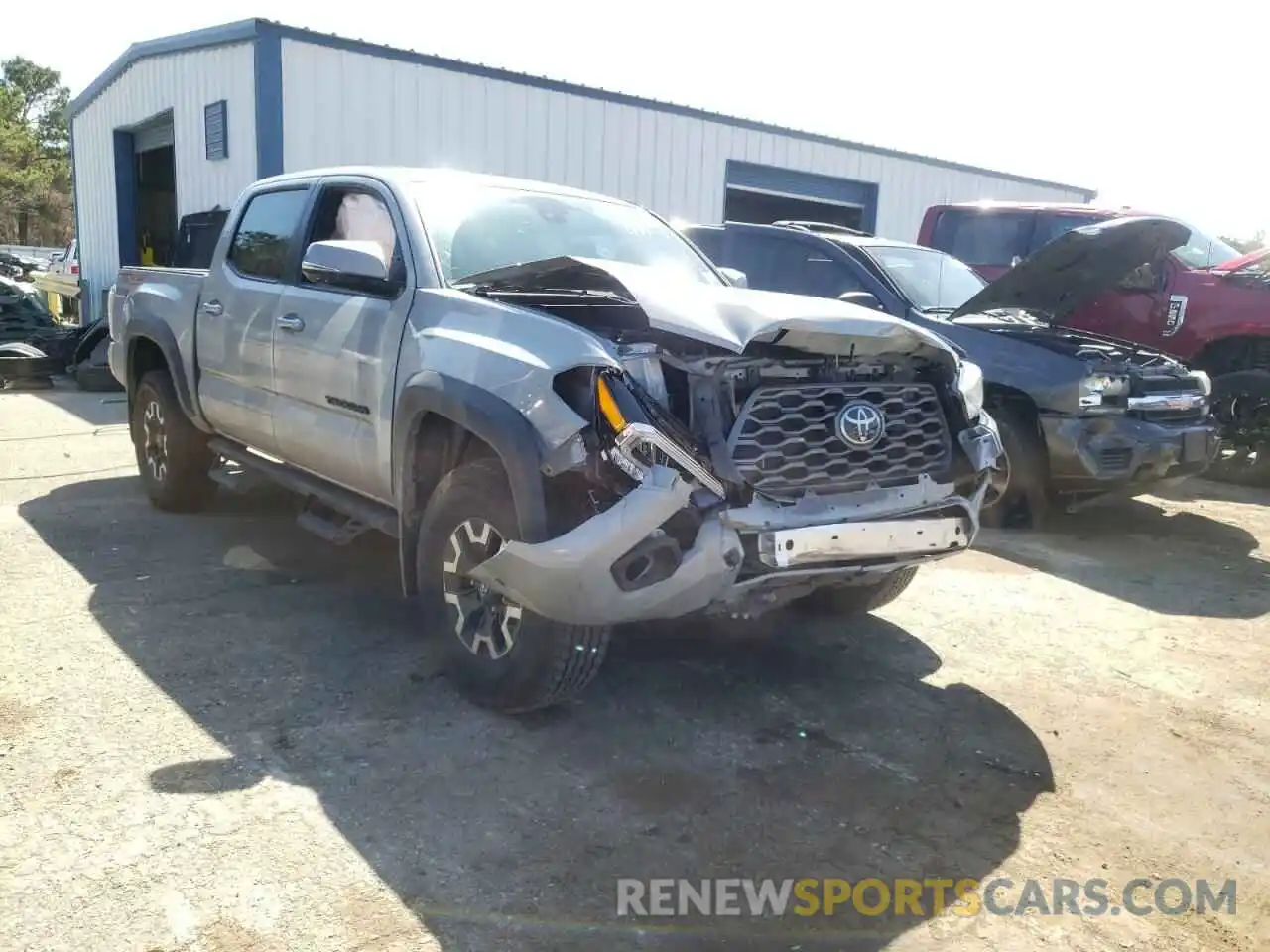 1 Photograph of a damaged car 5TFCZ5AN8MX248827 TOYOTA TACOMA 2021