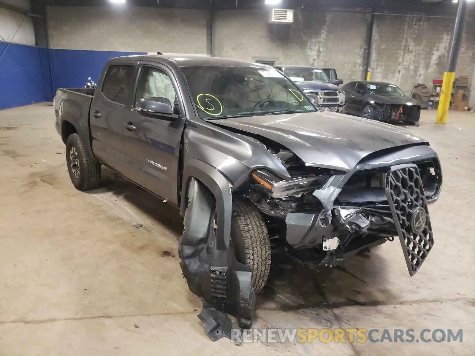 1 Photograph of a damaged car 5TFCZ5AN8MX249654 TOYOTA TACOMA 2021