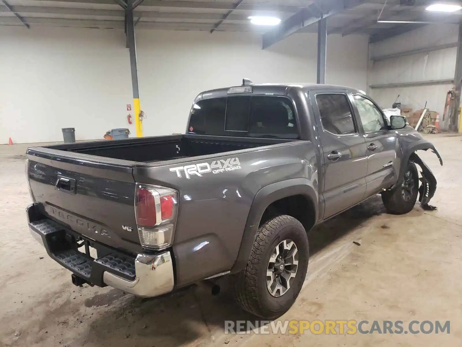 4 Фотография поврежденного автомобиля 5TFCZ5AN8MX249654 TOYOTA TACOMA 2021