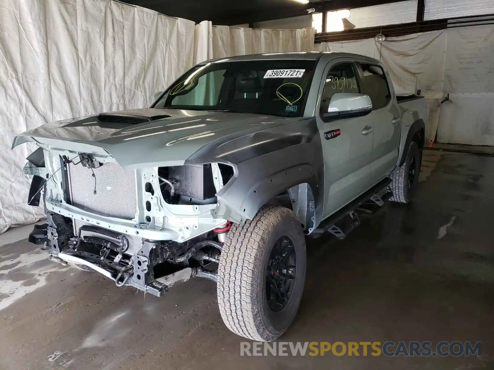 2 Photograph of a damaged car 5TFCZ5AN8MX251310 TOYOTA TACOMA 2021