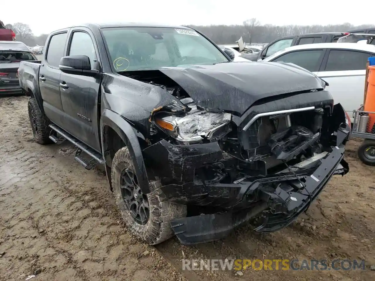 1 Photograph of a damaged car 5TFCZ5AN8MX254269 TOYOTA TACOMA 2021