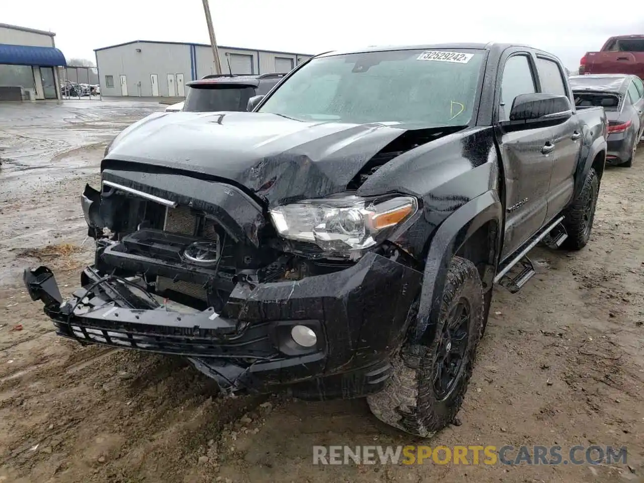 2 Photograph of a damaged car 5TFCZ5AN8MX254269 TOYOTA TACOMA 2021