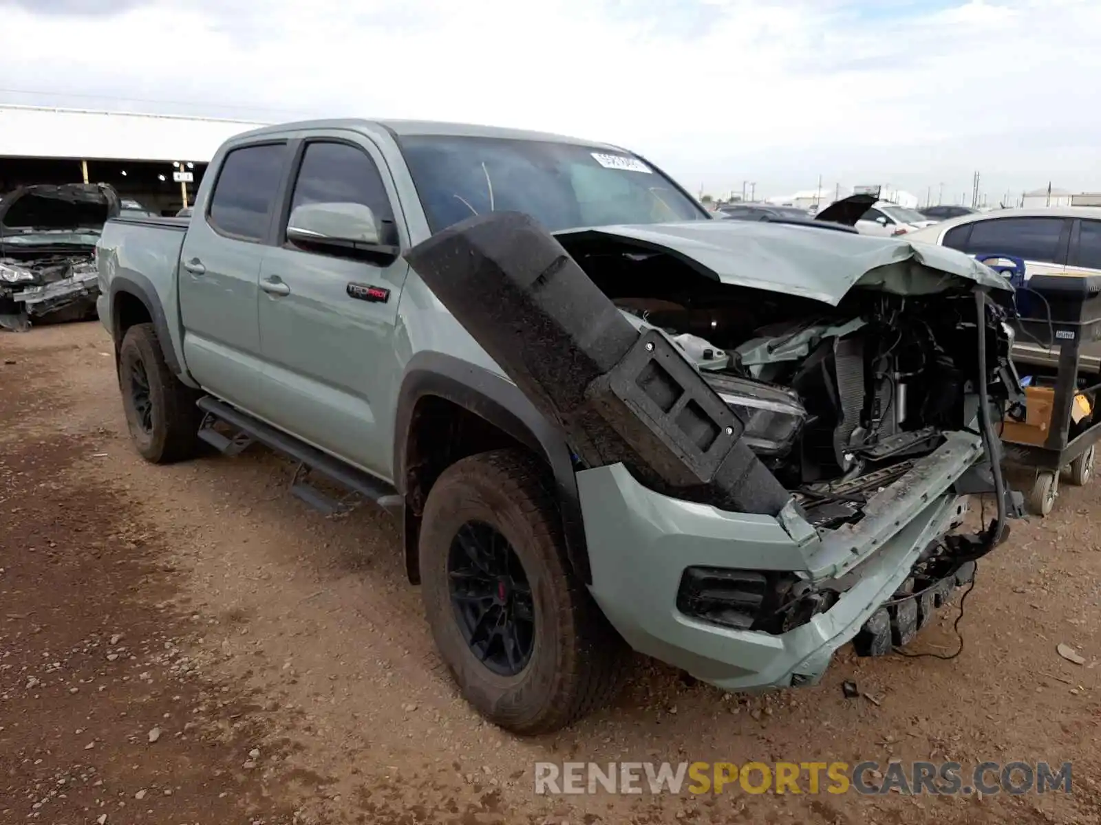 1 Photograph of a damaged car 5TFCZ5AN8MX256250 TOYOTA TACOMA 2021