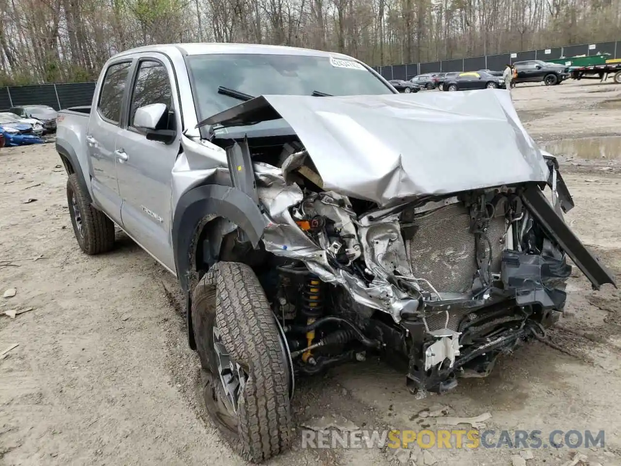 1 Photograph of a damaged car 5TFCZ5AN8MX259780 TOYOTA TACOMA 2021