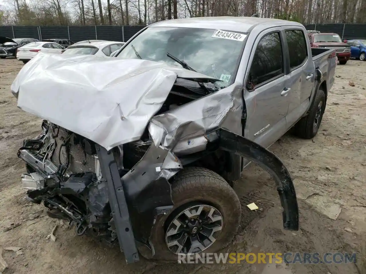 2 Photograph of a damaged car 5TFCZ5AN8MX259780 TOYOTA TACOMA 2021