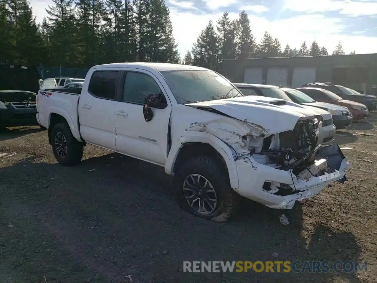 4 Фотография поврежденного автомобиля 5TFCZ5AN8MX262436 TOYOTA TACOMA 2021