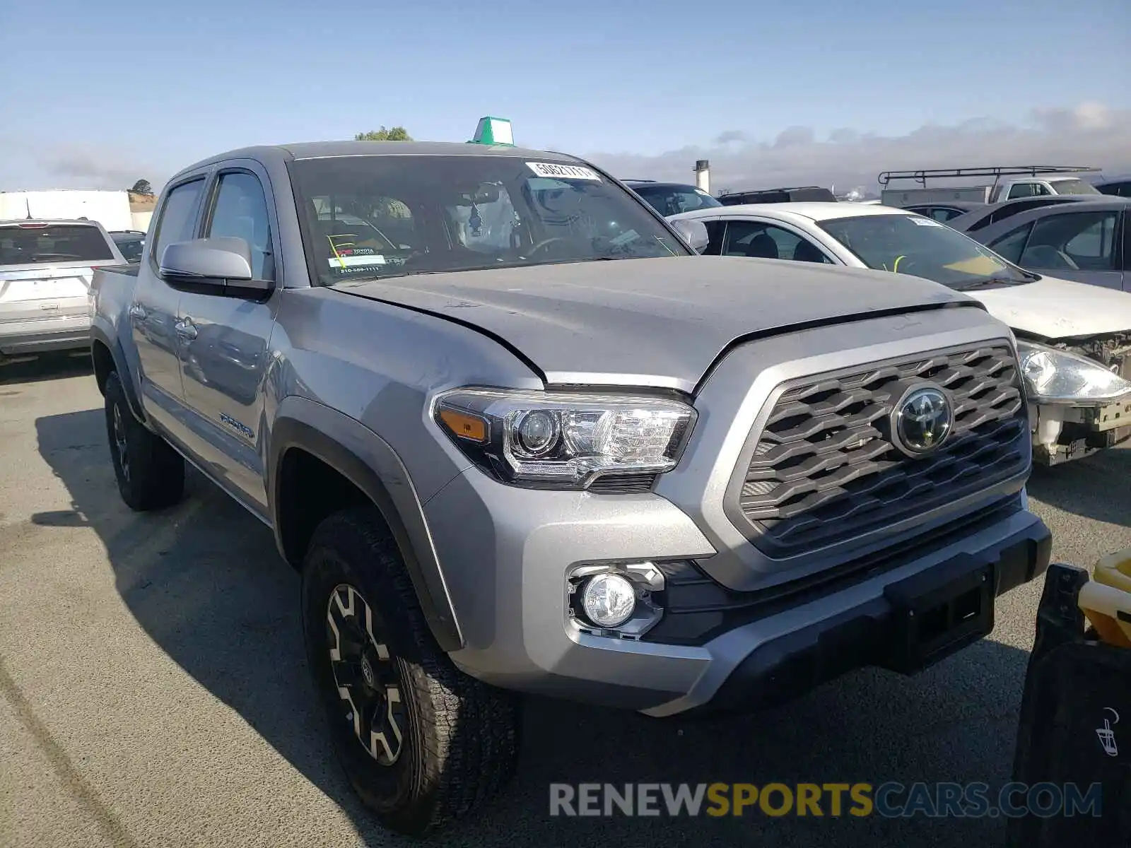 1 Photograph of a damaged car 5TFCZ5AN8MX262937 TOYOTA TACOMA 2021