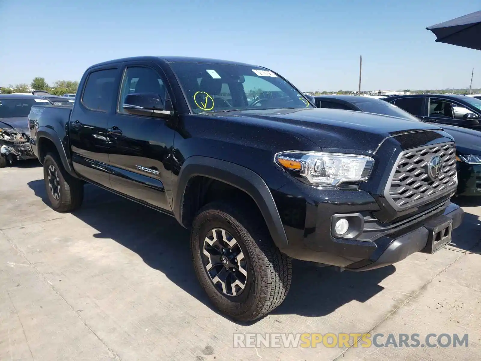 1 Photograph of a damaged car 5TFCZ5AN8MX263036 TOYOTA TACOMA 2021