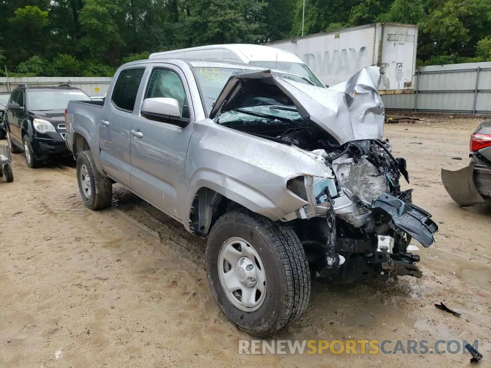 1 Photograph of a damaged car 5TFCZ5AN8MX269743 TOYOTA TACOMA 2021