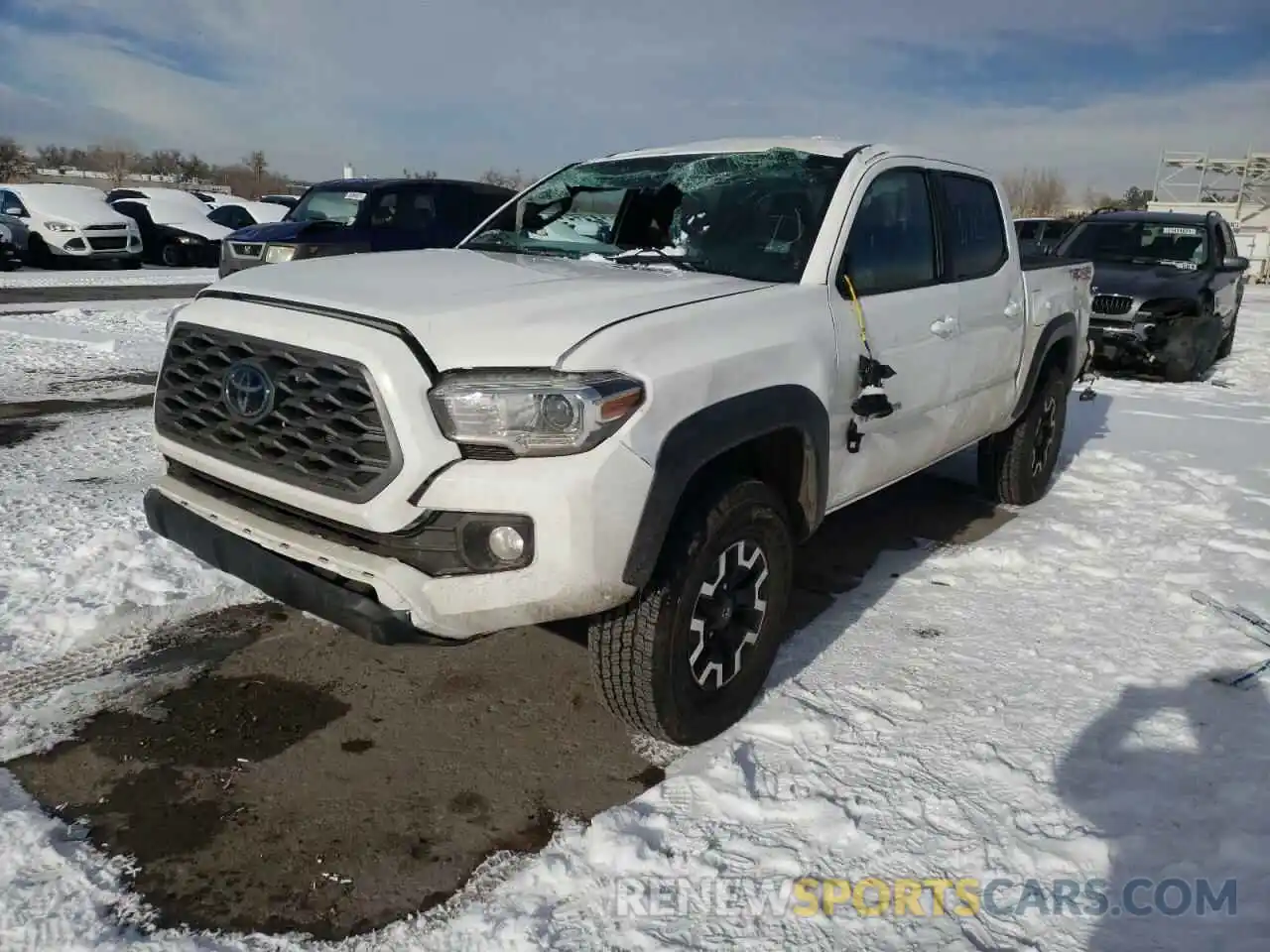 2 Photograph of a damaged car 5TFCZ5AN8MX271122 TOYOTA TACOMA 2021