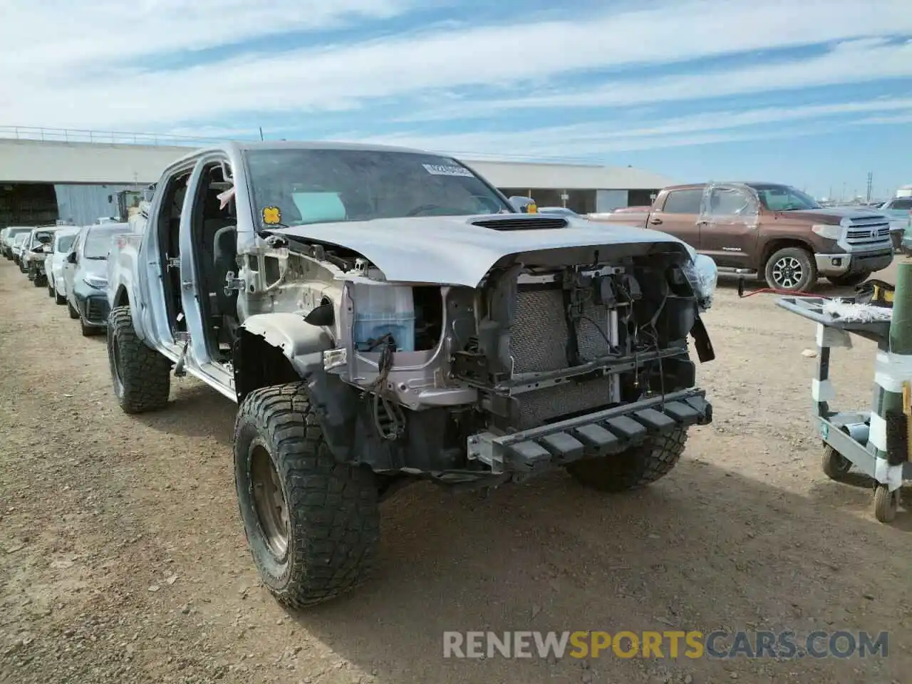 1 Photograph of a damaged car 5TFCZ5AN9MX245886 TOYOTA TACOMA 2021